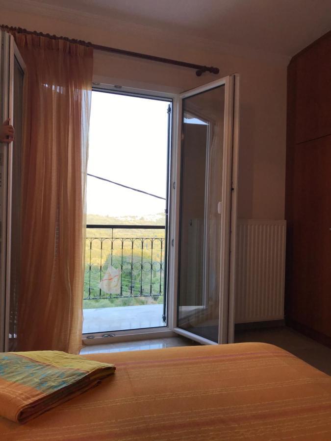 Schönes Familienappartement in Pelekas, Corfu mit Meerblick Exterior foto
