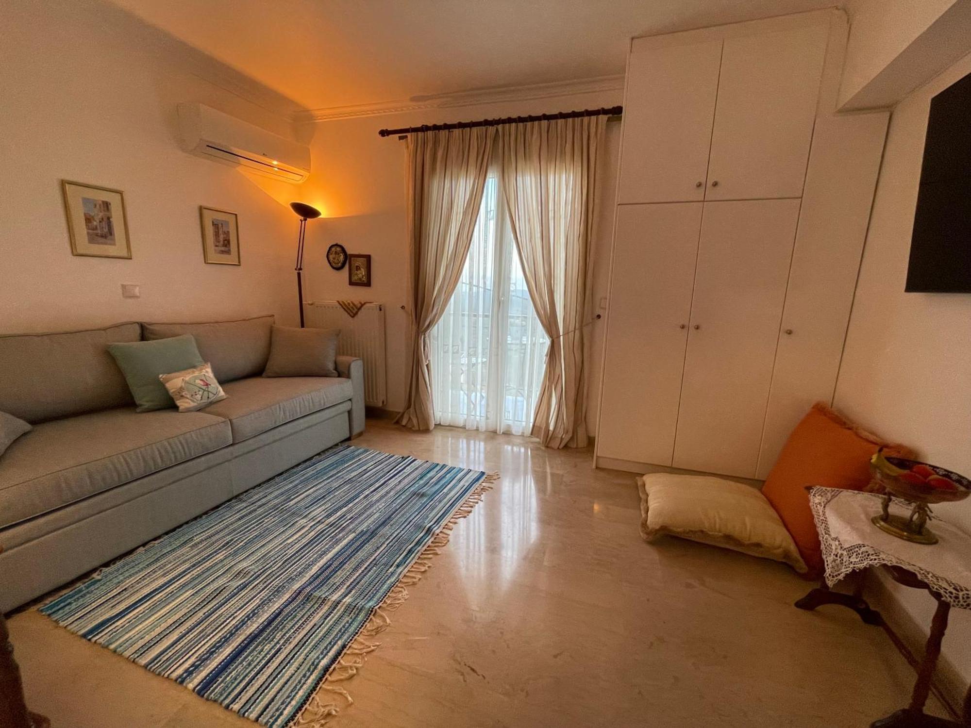 Schönes Familienappartement in Pelekas, Corfu mit Meerblick Exterior foto